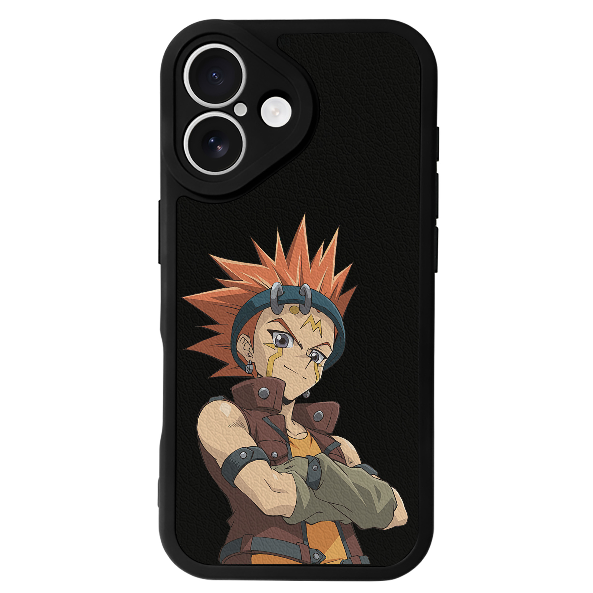（画像用） 遊☆戯☆王 Yu-Gi-Oh! 【iPhone 16シリーズ対応】シリコンスマホケース（レザー調） 材質：シリコン